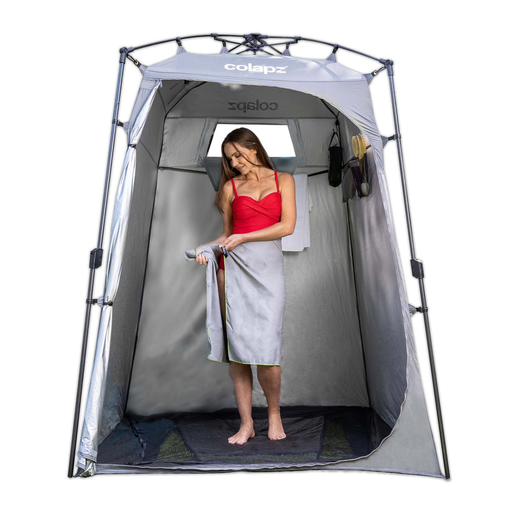 Colapz Camping Shower Tent And Pop Up Toilet Tent - Additional Camping Storage Tall Tent - Privacy Beach Tents Shelters Pop Up -
