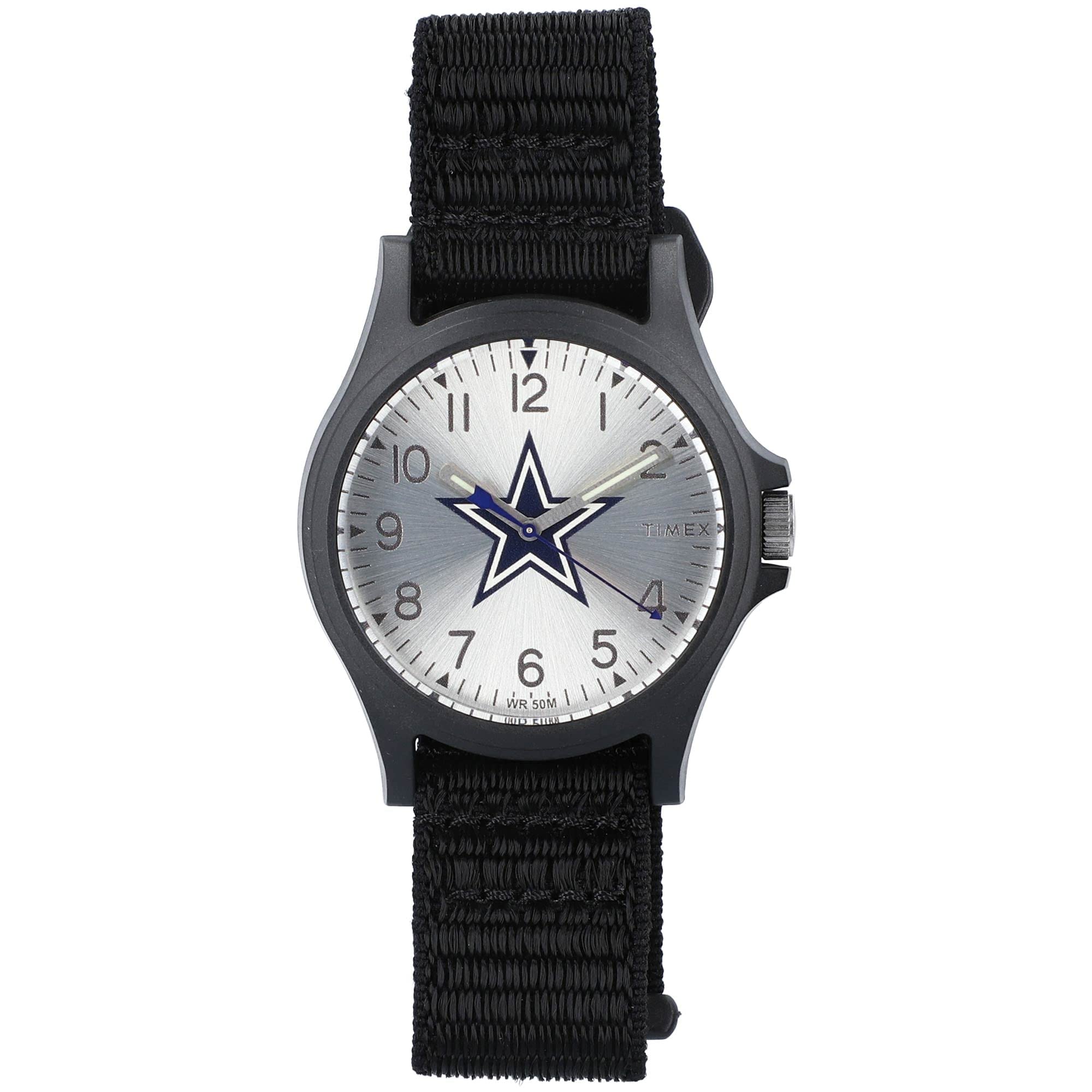 Timex Mens NFL Pride 40mm Watch - Dallas Cowboys with Black FastWrap Strap