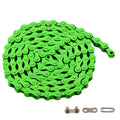 Single-Speed Bicycle Chain, 1-Speed Bike Chain, Multicolour, 1/2 X 1/8 Inch, 116 Links (116L, Green, 1)