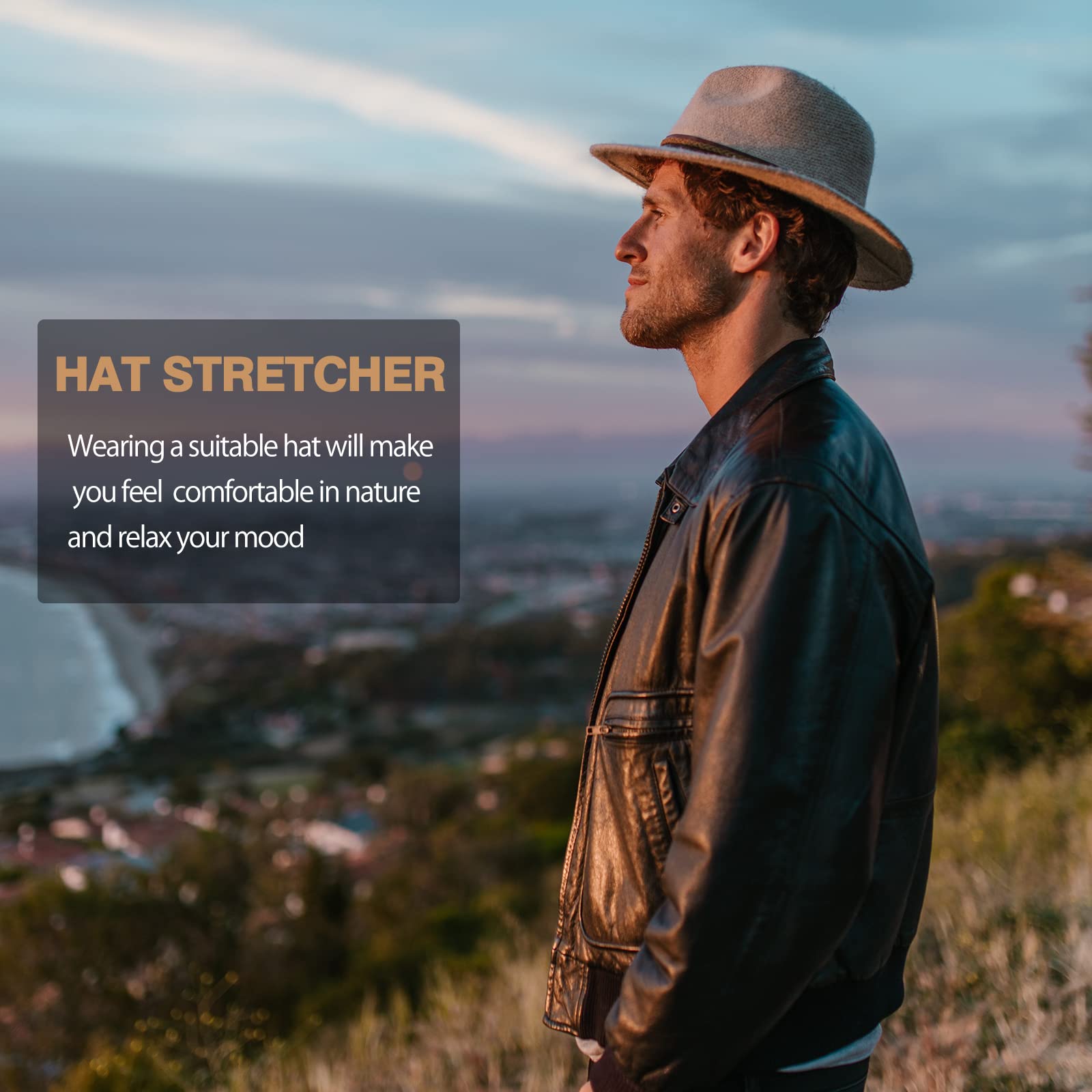 Haibeir Hat Stretcher - Heavy Duty - One Size Fits All Hat& Three Color Adjust From 6-1/2 To 9-1/2 (Blue)