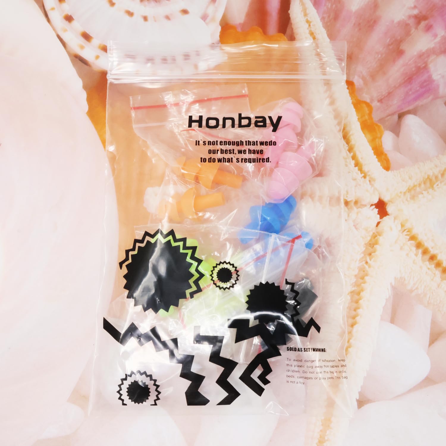 Honbay 6Pairs Reusable Silicone Swimming Earplugs Soft And Flexible Ear Plugs For Swimming, Learning, Hearing Protection, Concer