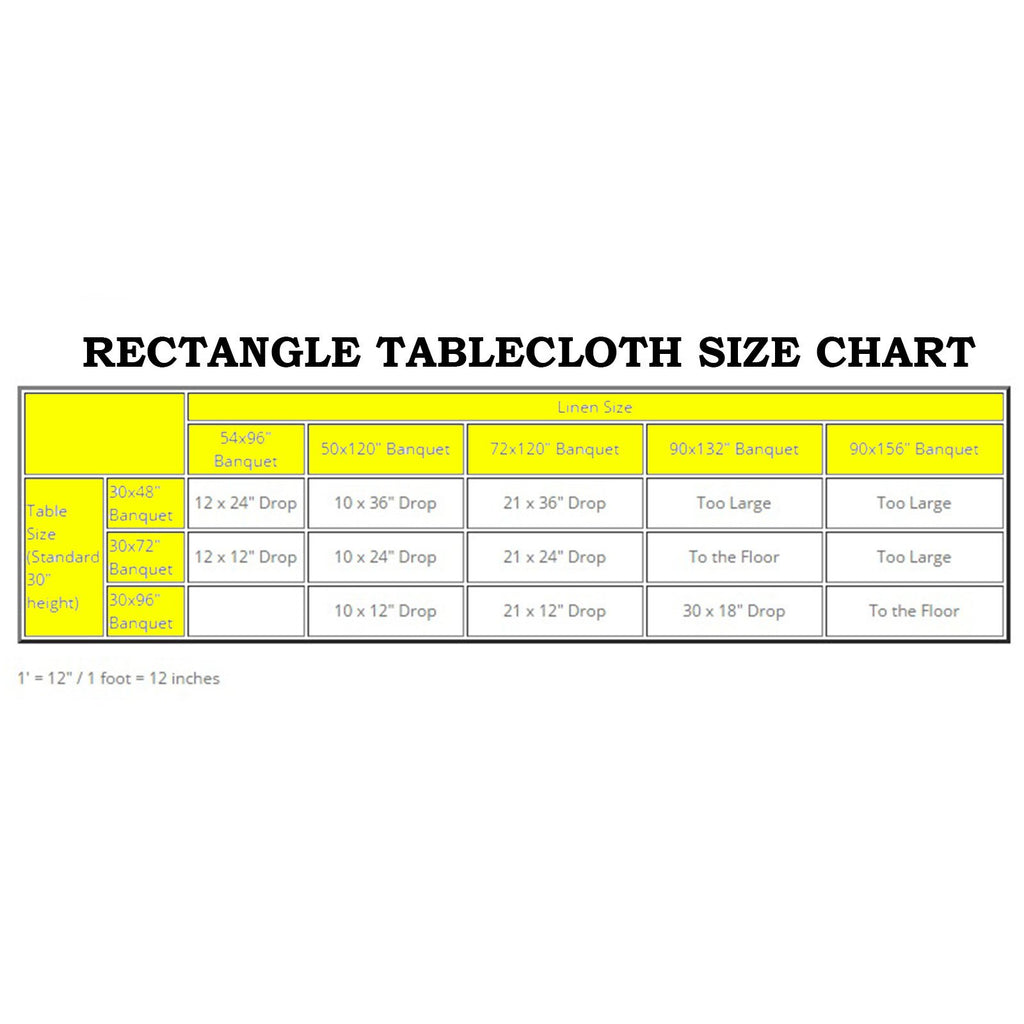 Tableclothsfactory Orange 72X120 Polyester Rectangle Tablecloths
