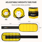 Apexup 10Lbs/Pair Adjustable Ankle Weights For Women And Men, Modularized Leg Weight Straps For Yoga, Walking, Running, Aerobics