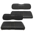 Samxomap Golf Cart Seat Covers Front And Rear Waterproof And Sun Resistant Marine Grade Vinyl Leather Seat Cover Accessories For