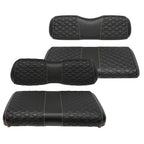 Samxomap Golf Cart Seat Covers Front And Rear Waterproof And Sun Resistant Marine Grade Vinyl Leather Seat Cover Accessories For