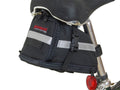 Bushwhacker Tacoma Large Expandable Bicycle Seat Bag with Reflective Trim & Light Clip Attachment - Cycling Under Seat Wedge Pac