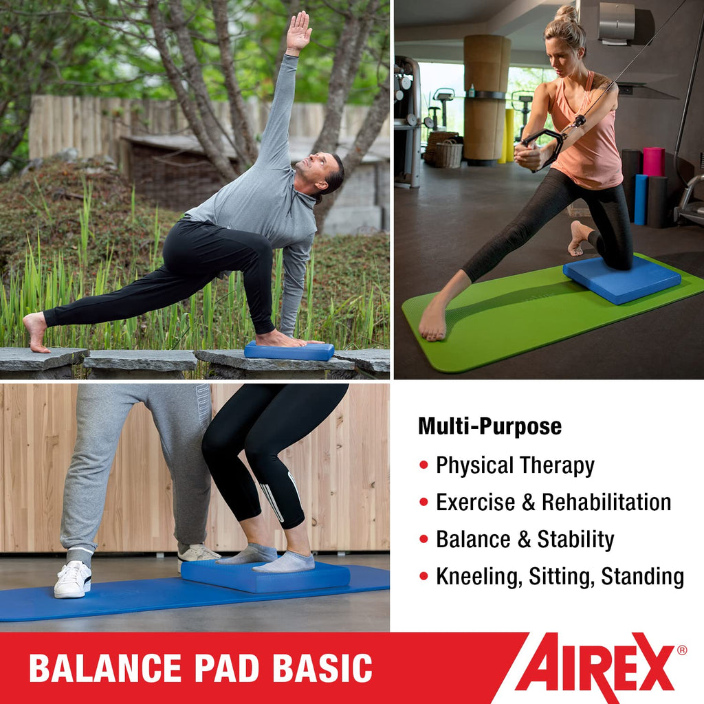Airex Balance Pad Basic - Stability Trainer For Balance, Stretching, Physical Therapy, Exercise, Mobility, Rehabilitation And Co