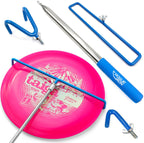 Rogue Iron Sports Disc Golf Retriever Pole Telescoping Disc Golf Accessories Grabber 16 Inches To 16Ft