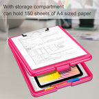 Sithon Nursing Clipboard With Storage, Lightweight Portable Writing Clipboard With Compartment Organizer For Nurse Doctor Medica