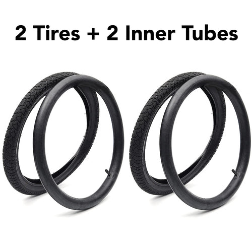 (2 Sets) 18    X 2.125 Kids Bike Replacement Tires And Tubes - Compatible With Most 18    Kids Bikes Like Royalbaby, Joystar, An