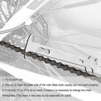 Bike Chain Tool Kit, 11Pcs Bicycle Chain Tool With Bike Link Plier, Bicycle Chain Breaker Splitter, Chain Wear Indicator And Cha