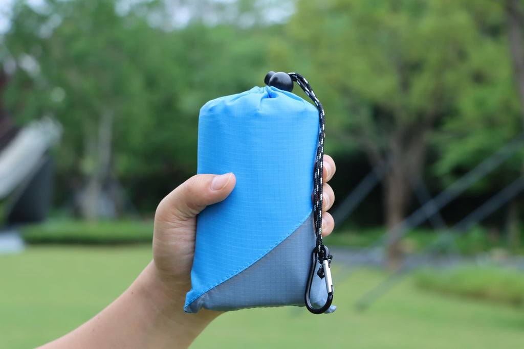 Orga'Neat Pocket Picnic Blanket, Sandproof Lightweight Pocket Camping Tarp, 55X 60 Foldable & Fits Into Small Bag