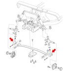 10L0L Complete Front End King Pin Kit For Club Car Precedent 2004-Up Gas/Electric Golf Cart, Oem# 102287201 103638601 103638801