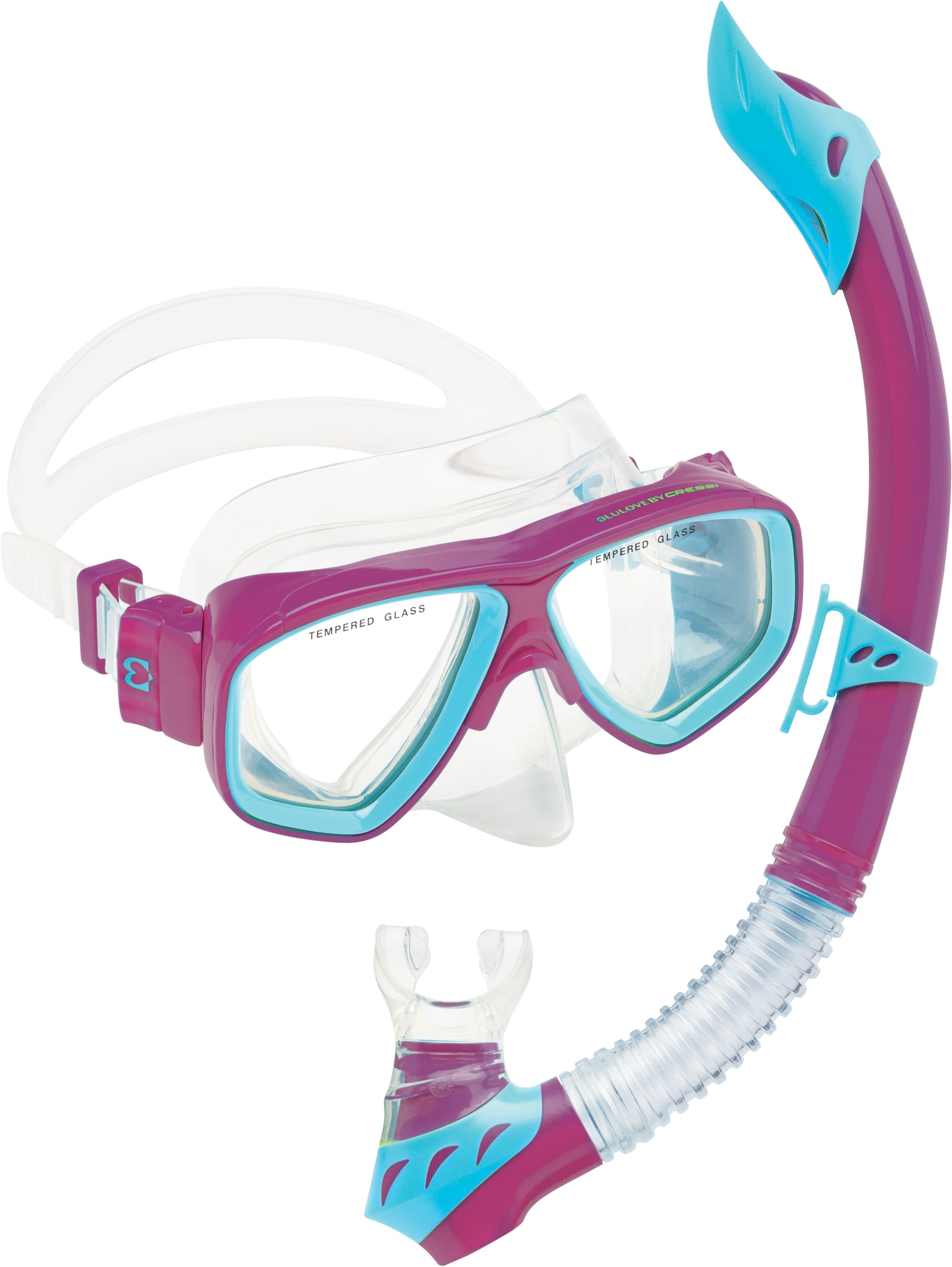 Cressi Rocks Kids Combo, Purple/Blue