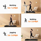 Superun Walking Pad, Under Desk Treadmill, 3 In 1 Portable Treadmill With Remote Control Led Display, 2.2 Hp Quiet Walking Joggi