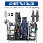 Mythinglogic Golf Storage Garage Organizer,Golf Bag Storage Stand And Other Golfing Equipment Rack,Extra Large Design For Golf C