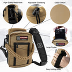 Nature Pioneor Oxford Insulated Water Bottle Holder With Shoulder Strap For 32Oz Sports Water Bottles, Carrier/Pouch Sleeve For
