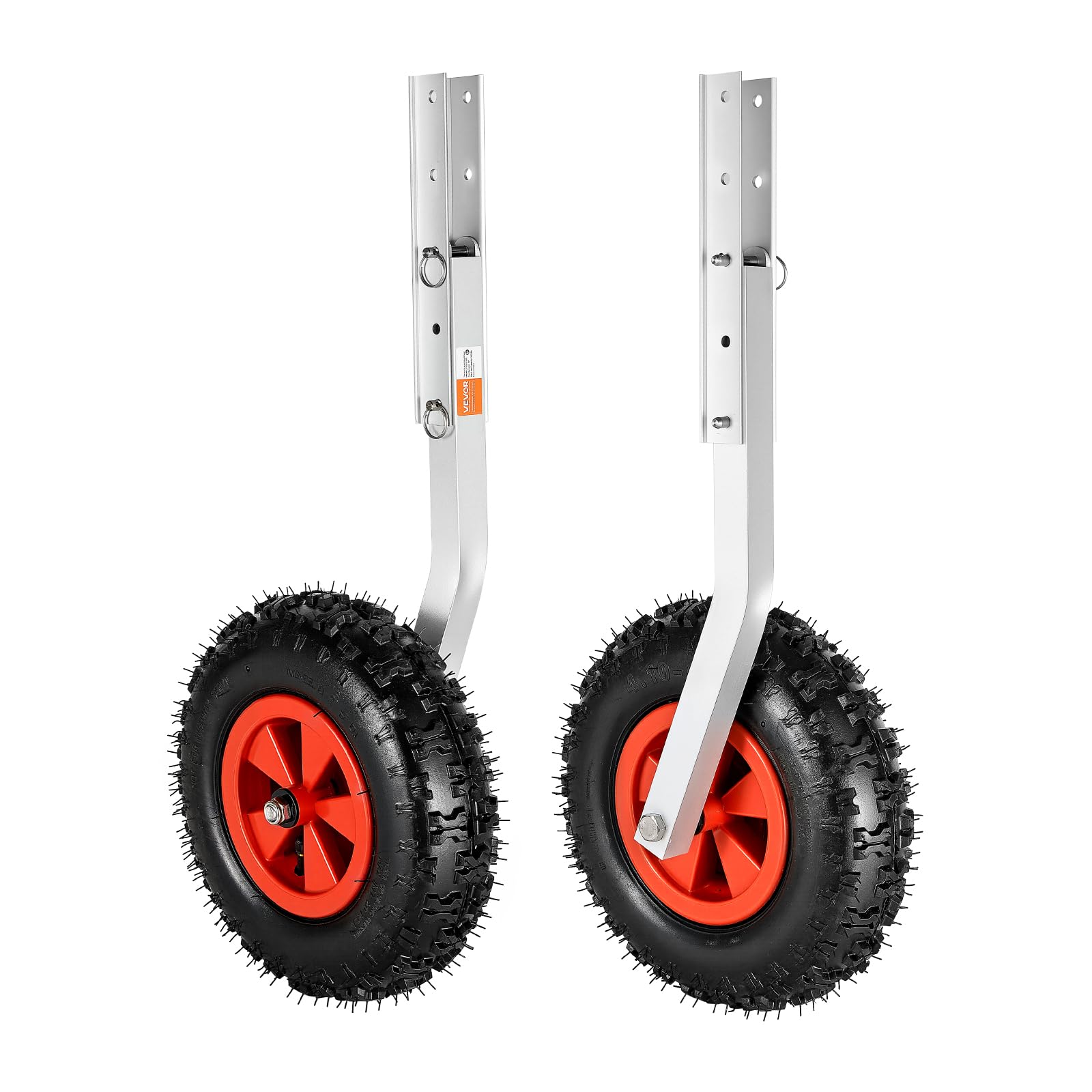 VEVOR Boat Launching Wheels, 12 Boat Transom Launching Wheel, 500 LBS Loading Capacity Inflatable Boat Launch Wheels, Aluminium 