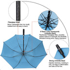 G4Free 62 Inch Automatic Open Golf Umbrella Extra Large Oversize Double Canopy Vented Windproof Waterproof Stick Umbrellas(Sky B