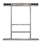 Billiards Xpress Pool Cue Rack - Pool Stick Holder Wall Mount With 16 Ball Holders & 6 Pack Of Chalk - Rubber Circle Pads & Larg