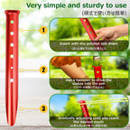 Azarxis Snow Sand Tent Stakes Pegs Aluminum U-Shaped Lightweight Heavy Duty Ground Nails For Beach Shade Canopy Camping Hiking B