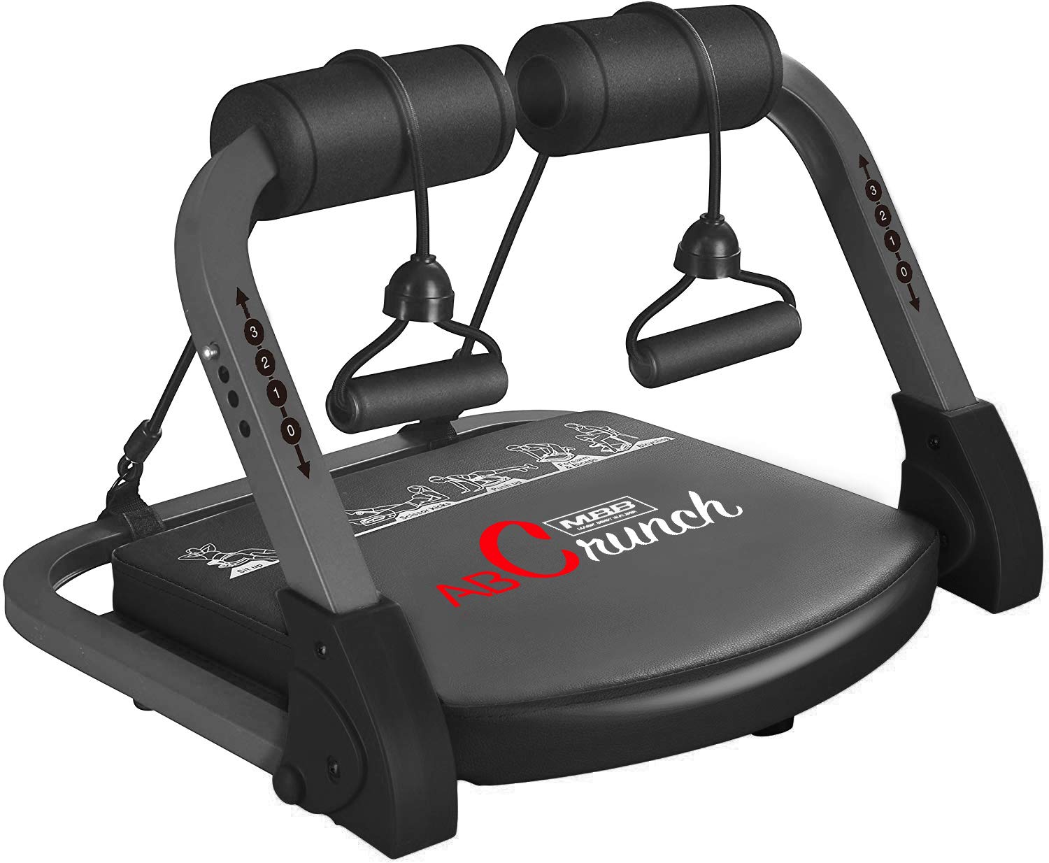 Fitlaya Fitness-Abs Exercise Equipment Ab Machine For Abs And Total Body Workout, Home Gym Fitness Equipment For All Ages. (Blac