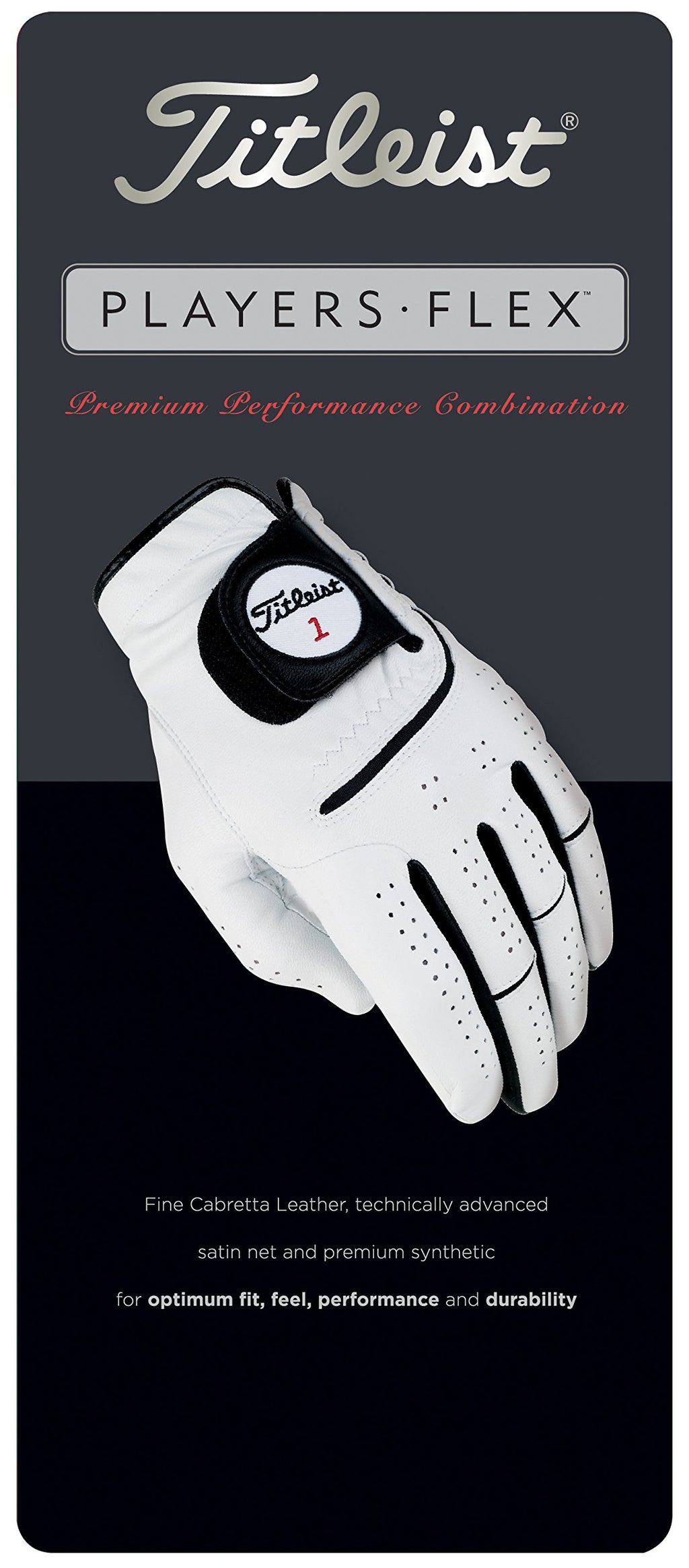 Titleist Players-Flex Mens Reg Lh Pearl, White(X X Large, Worn On Left Hand)