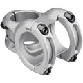 Spank Spoon 350 Stem,Raw Silver(Diameter 35Mm, Length: 35/43Mm, Rise: 0), Chamfered Bar Clamp, Ultra-Short Stack Height, Bicycle