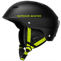 OutdoorMaster Kelvin Ski Helmet - Snowboard Helmet for Men, Women & Youth (Black+Lemon,XL)