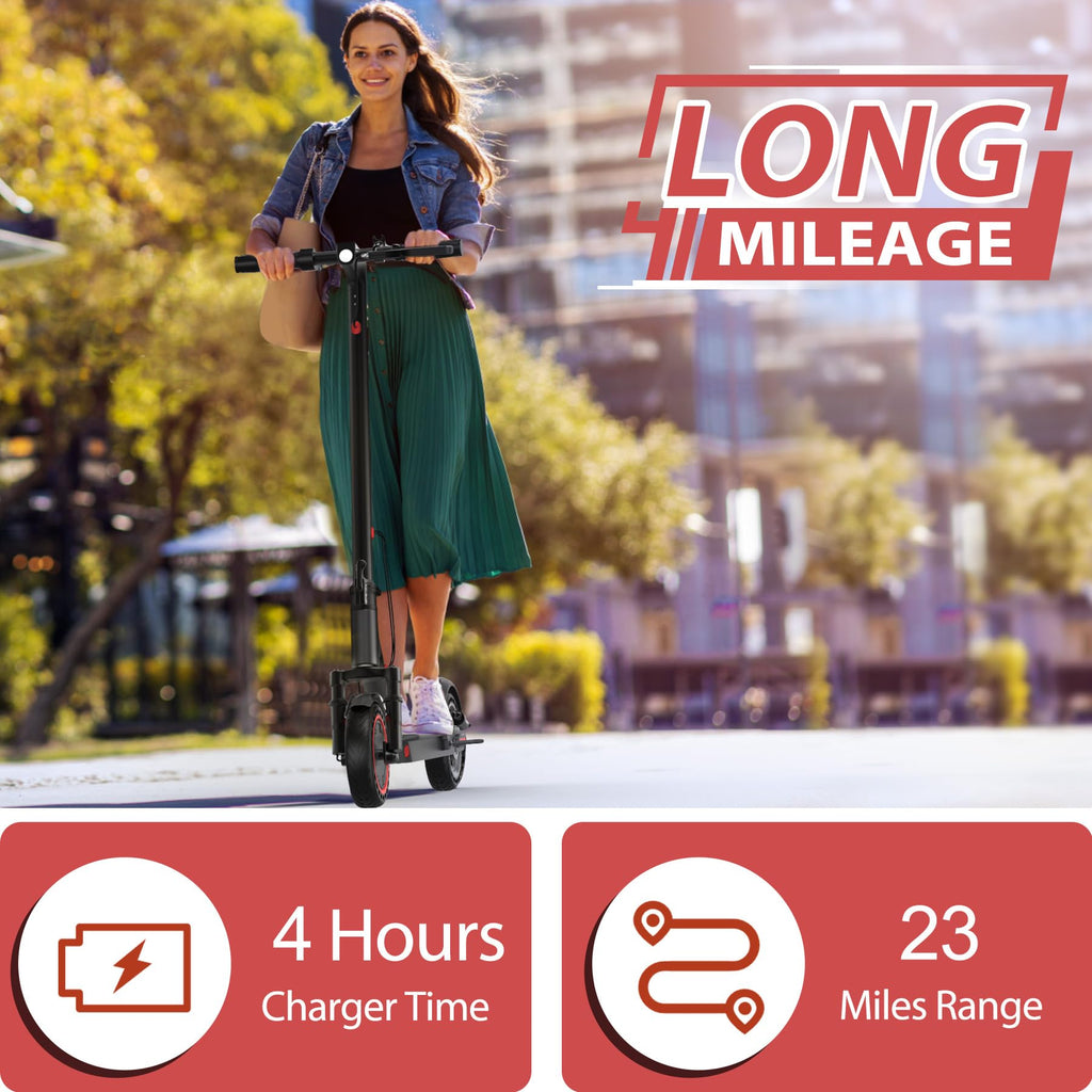 Electric Scooter for Adults, 8.5/10/14 Tires, 19/22Mph, 350W/500W Motor, 21-28 Miles Range, Folding E-Scooter with Dual Suspensi