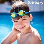 Keary 2 Pack Kids Swim Goggles Swimming Goggles For Toddler Children Girls Boy Youth, Anti-Fog Waterproof Anti-Uv Flat Lens Clea