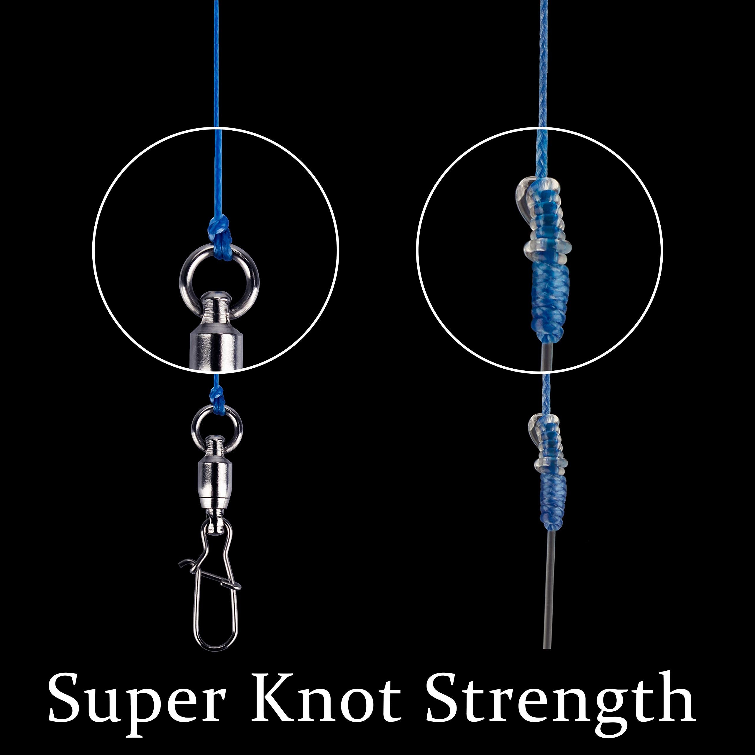 Rikimaru Braided Fishing Line Abrasion Resistant Superline Zero Stretch&Low Memory Extra Thin Diameter Yellow 1094Yds,20Lb