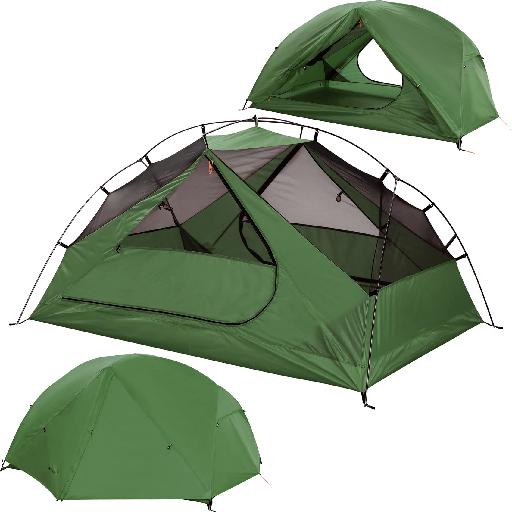 Clostnature 2 Person Backpacking Tent - Lightweight Two Person Tent for Backpacking, Easy Set Up Waterproof Camping Tent for Adu