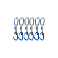 Mammut Crag Keylock Wire Indicator 6-Pack Quickdraws - Silver/Ultramarine 10cm