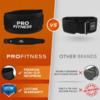 Profitness Weight Lifting Belt For Women (4 Wide) - Comfortable Weightlifting Workout Belt - Lower Back  Lumbar Support For Squa