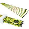 Pinals Archery 28 300 340 350 400 Spine Carbon Hunting Arrows For Compound Recurve Bow Practice Target 28 Inch Camo Arrow Shaft