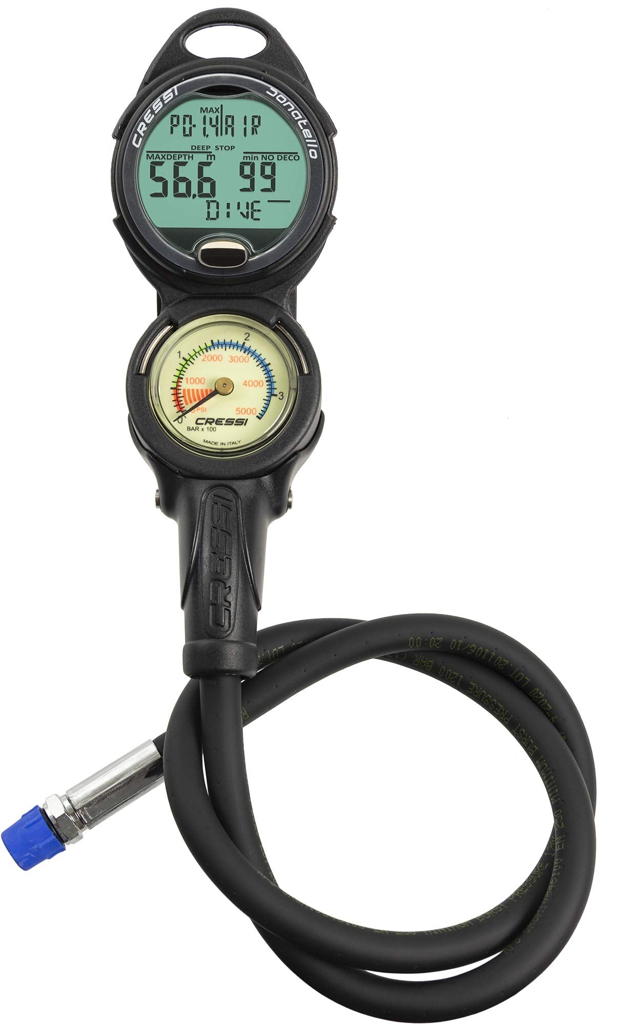 Cressi Scuba Diving Console For Beginners - 4-Dive Modes: Air  Nitrox  Gauge  Free - Long Battery Life - Strong Backlit Display 