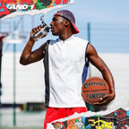 AND1 Fantom Rubber Basketball: Official Regulation Size 7 (29.5 inches) - Deep Channel Construction Streetball, Made for Indoor