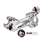 Meische 31.8 Stem 90Mm Mountain Bike Stem, 35 Degree Bicycle Stem Riser Short Handlebar Stem For Mtb, Road Bike, Bmx(Glossy Silv