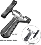 Qkurt Bike Chain Splitter + 3 Pairs Bicycle Missing Link, Universal Bike Chain Cutter Breaker Tool With Chain Hook For 7 8 9 10