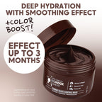 Hair Expert Color Depositing Mask - Dark Brown Color - Marine Collagen And Almond Oil - Formaldehyde-Free - Repairs The Hair Ela