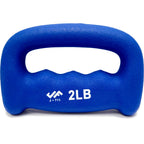 Jfit Neoprene D-Grip Dumbbell Weight, 2Lb, 2 Pound