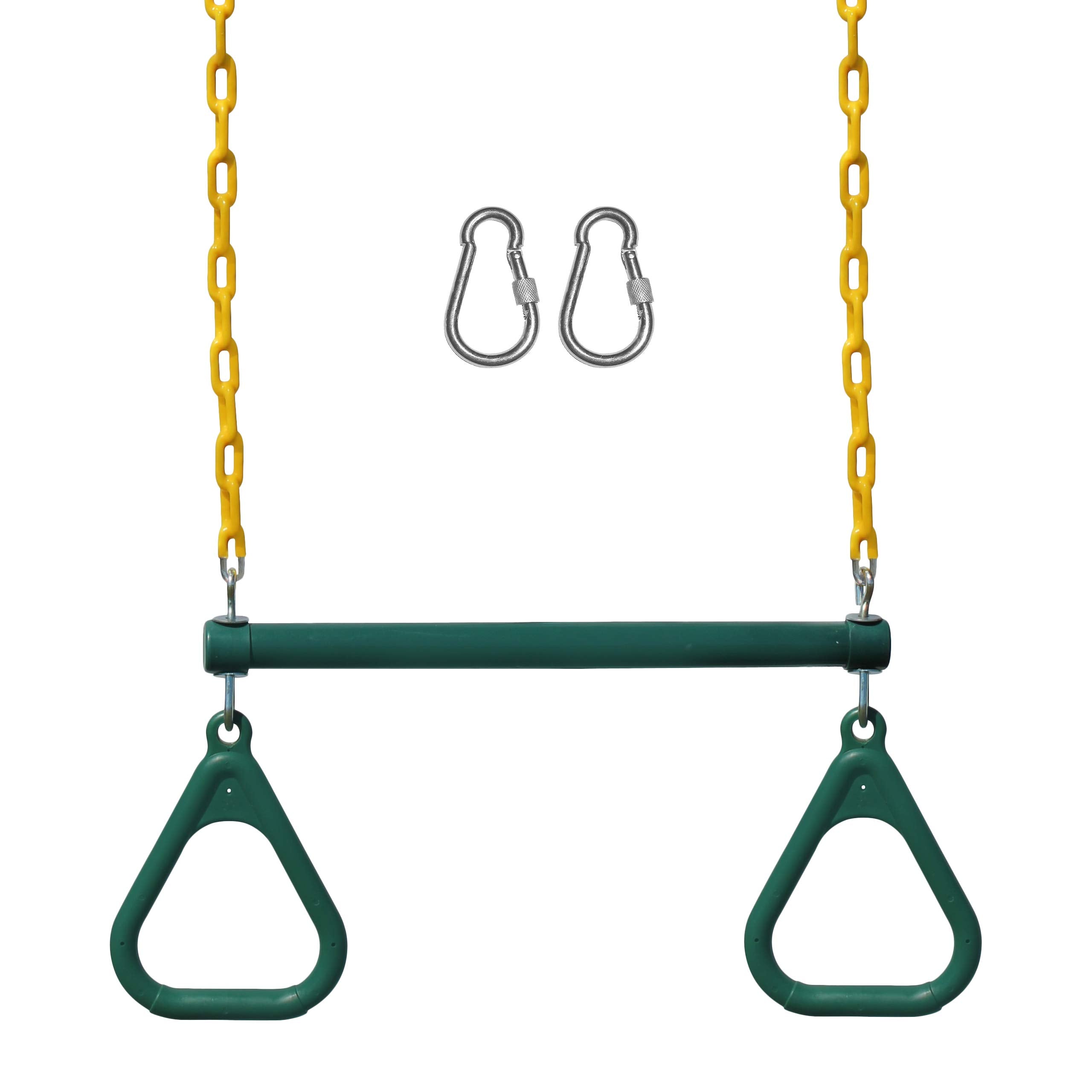Jungle Gym Kingdom Swing Sets for Backyard, Monkey Bars & Swingset Accessories - Set Includes 18 Trapeze Swing Bar & 48 Heavy Du