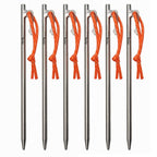 Tito Titanium Tent Pegs Stakes Lightweight Snowfield Grassland Heavy Duty Tent Nails For Outdoor Camping Hiking And Plant Suppor