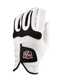 Wilson Sporting Goods Staff Grip Soft Mesh Golf Glove, Medium, Right Hand, White/Black (Wgja00570M)