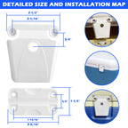 Cooler Hinge And Latch And Screws Kit, High Strength Cooler Latch Replacement Parts. Ice Chest Plastic Hinges, Latch Posts, And