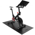 Cycleclub Bike Mat Compatible With Peloton Bike Treadmill Elliptical, 6Mm Thick, Under Exercise Bike Trainer Mat Pad For Station