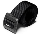 Cqr Tactical Belt, Military Style Heavy Duty Belt, Webbing Edc Quick-Release Buckle, Plastic Flip Tab Black, Xx-Large
