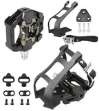 Venzo Fitness Exercise Indoor Bike Compatible With Shimano Spd Pedals With Adjustable Toe Clips & Cleats No Noise - New Model Wi