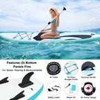 Sudoo 10Ft Inflatable Stand Up Paddle Board, Ultra-Lightweight Surfboard With Non-Slip Eva Deck, Complete Sup Package For Adults